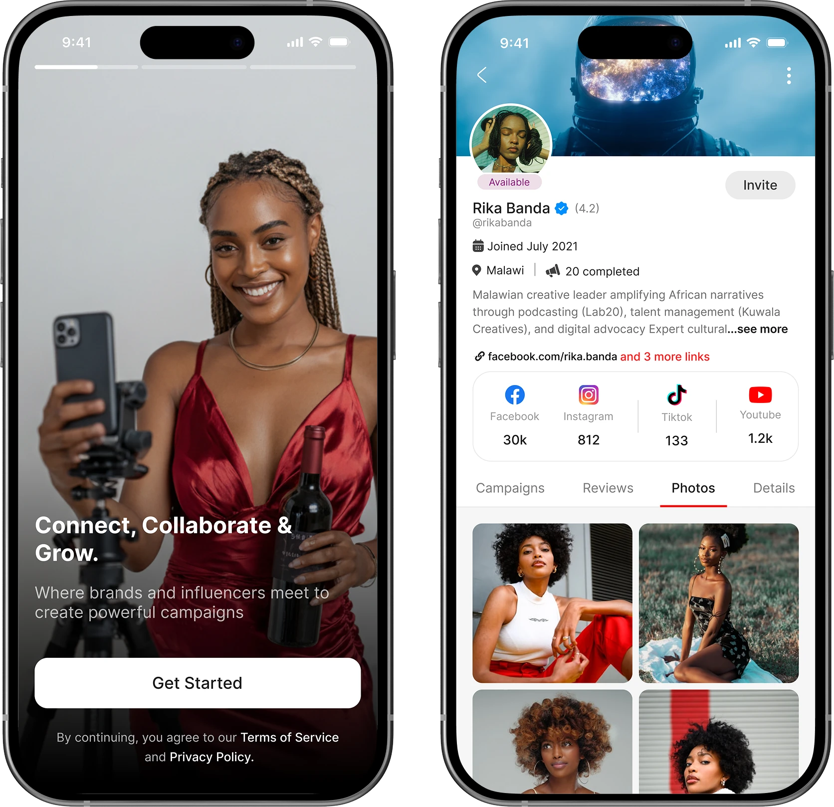 Influencer Malawi App