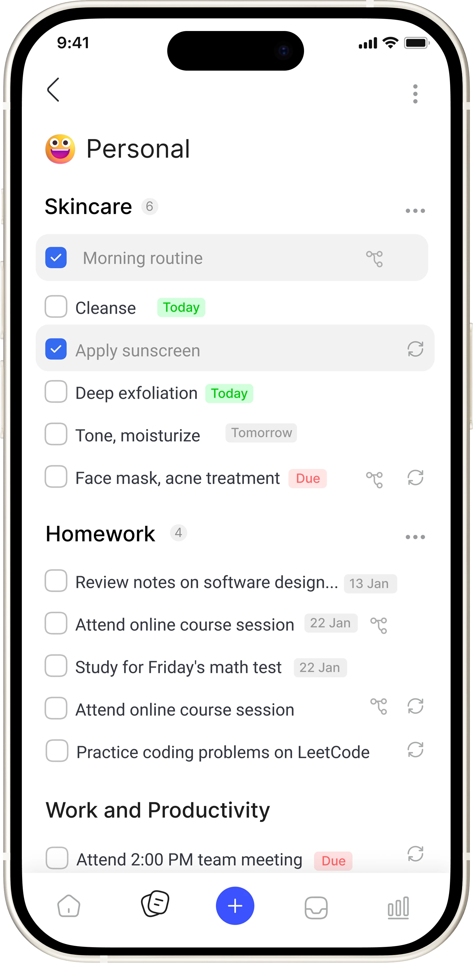 Notes Habits